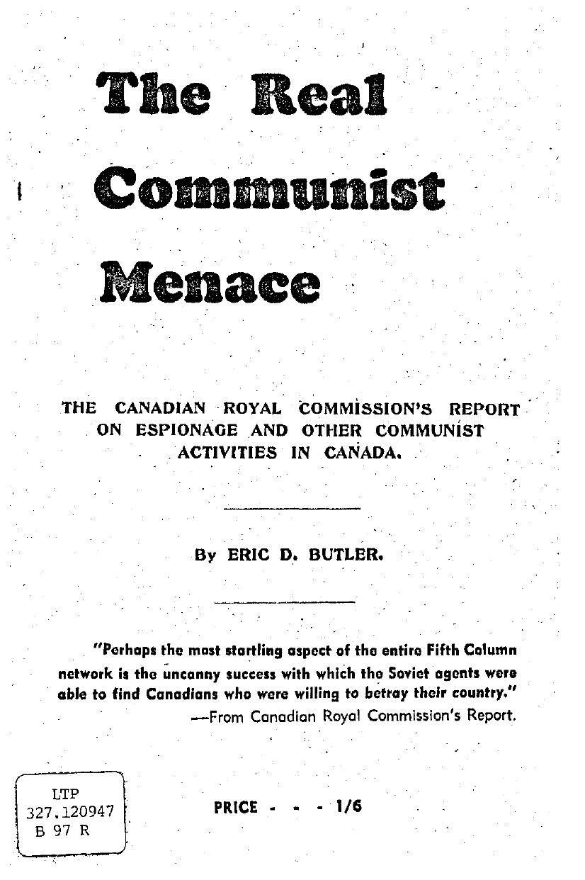 The Real Communist Menace (1946) by Eric D. Butler
